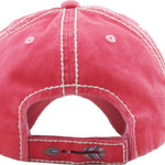 *Distressed   * Comfortable  * Great quality  * 100% Cotton  *Velcro back enclosure 