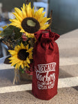 Burlap Wine Gift Bag