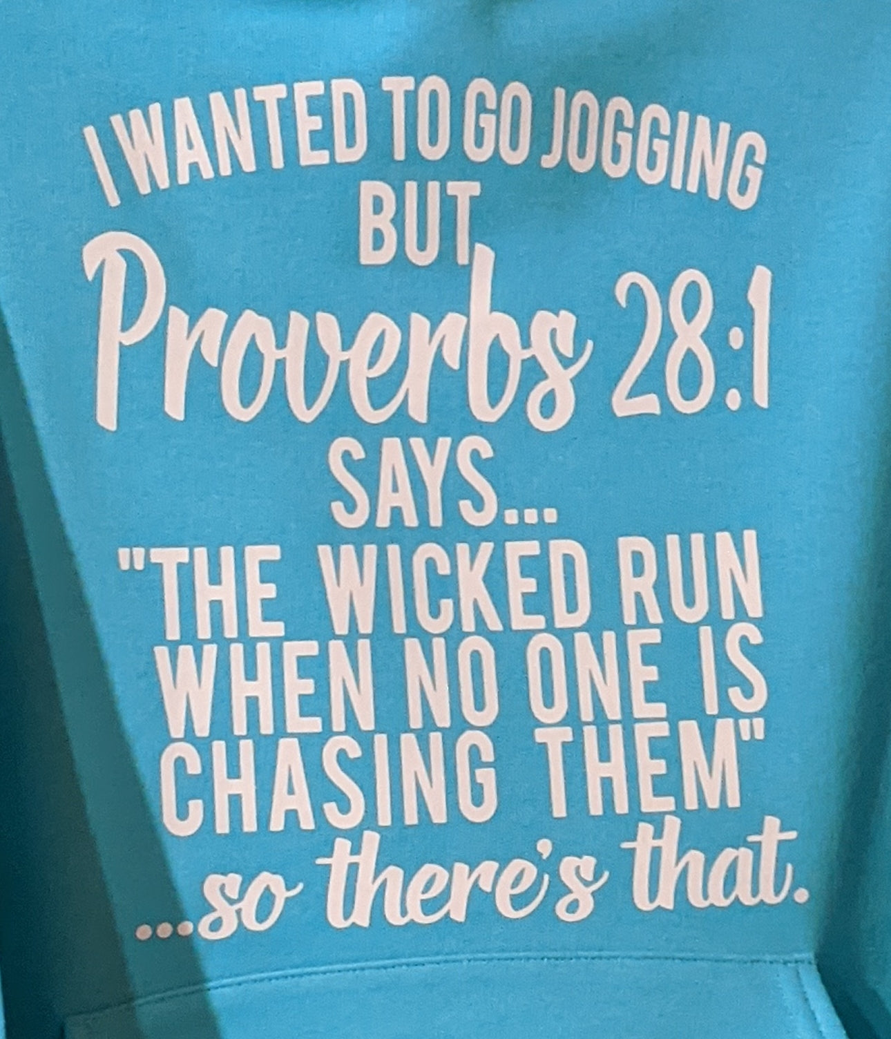 Sweatshirt "I wanted to go Jogging But"