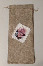 Burlap Wine Gift Bag