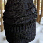 Beanie with flowers